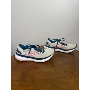 Brooks Glycerin 19 Women's Running Shoes Light Grey Pink Teal Size 8.5